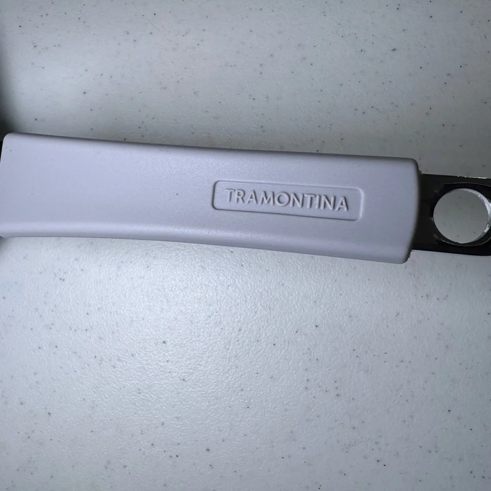 Nonstick Skillet with Light Gray Handle Tramontina Pan 8 inches 20 centimeters